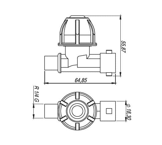Porta Bico Antigotejo Rosca 1/4 e Engate Rápido M239 5 peças - Imagem 3