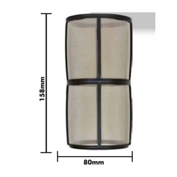 Elemento Filtrante Duplo em Inox do Filtro Sucção Jacto M693 - Imagem 2
