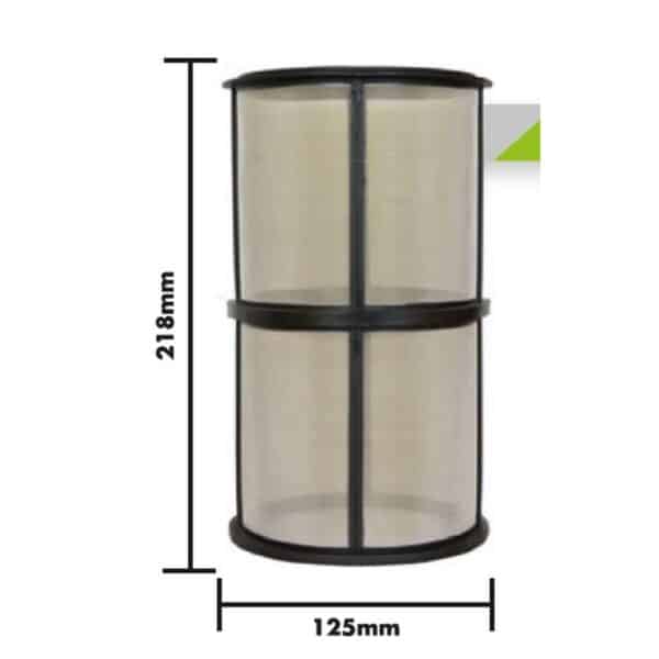 Elemento Filtrante Duplo Aço Inox Filtro Sucção Jacto 2 pol. - Imagem 2