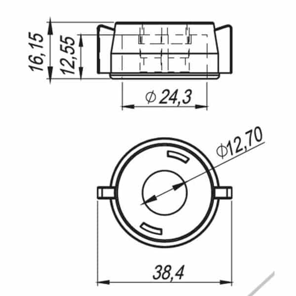 Capa Curta Engate Rápido Jacto Bicos Jato Cone M234 10 pcs - Imagem 4