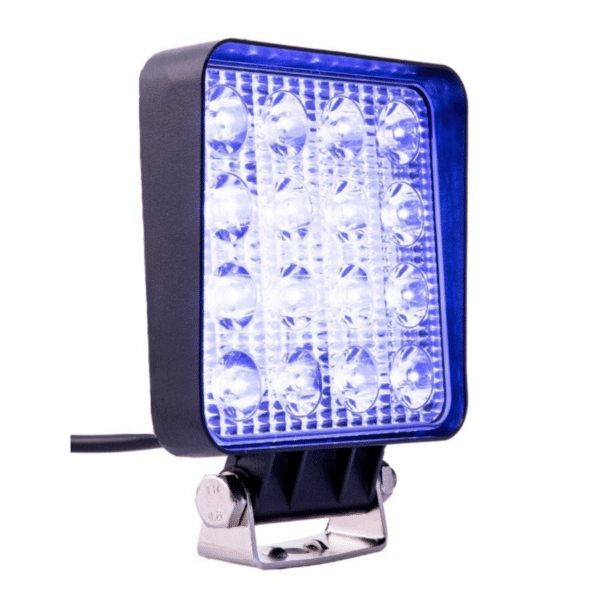 Farol 16 Leds Azul 48W Pulverizador Agrícola Universal