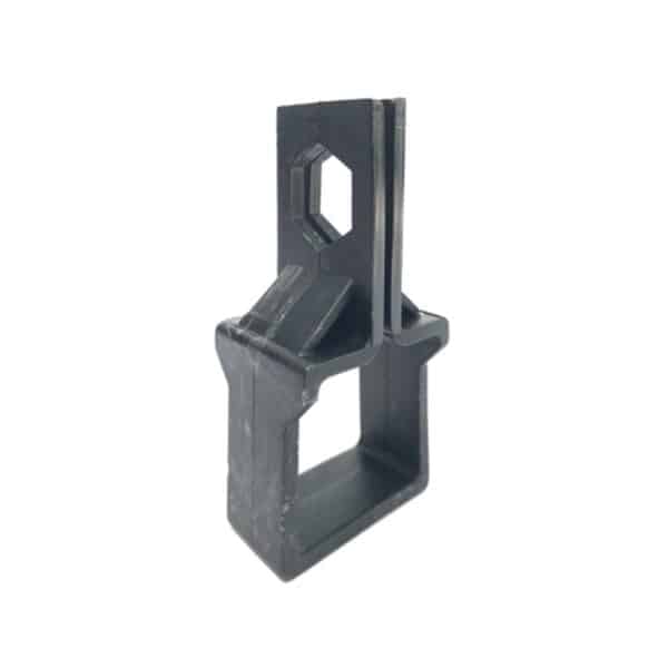 Abraçadeira Tubo Quadrado 38mm c/ Conector Sextavado 10 pcs - Imagem 2
